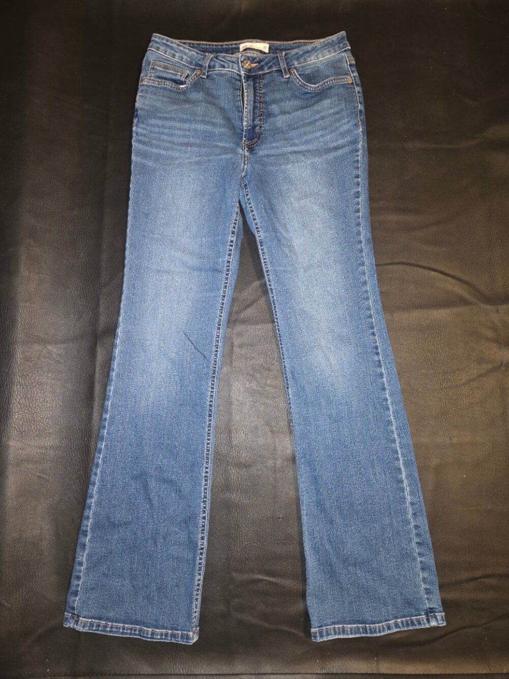 RE: Flare High Rise Jeans Size 12 Blue Denim Women's Flared Pants